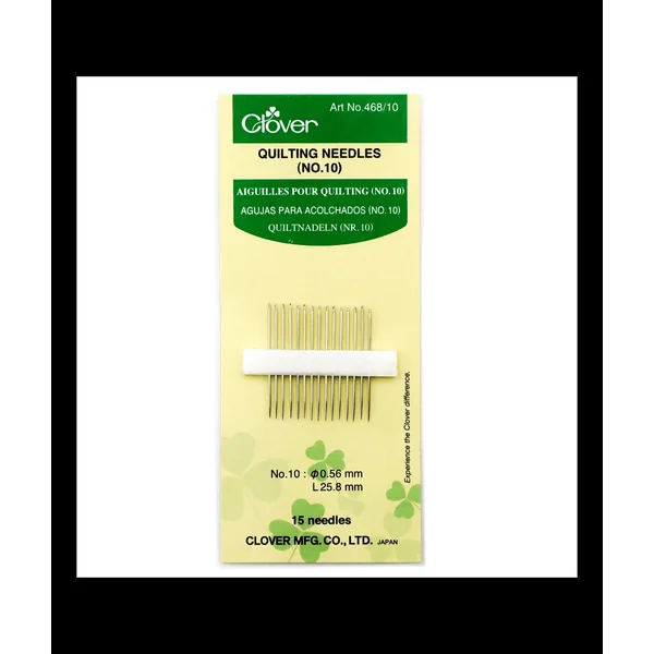 15 Aiguilles courtes pour quilter - Parfaite pour vos projets de quilting - Clover
