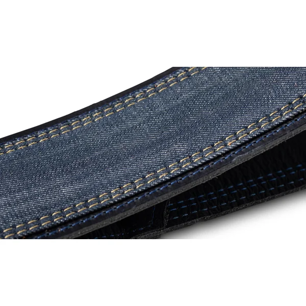 2.5-inc. Blue Denim Guitar Strap 4300-25 - Navy Edge