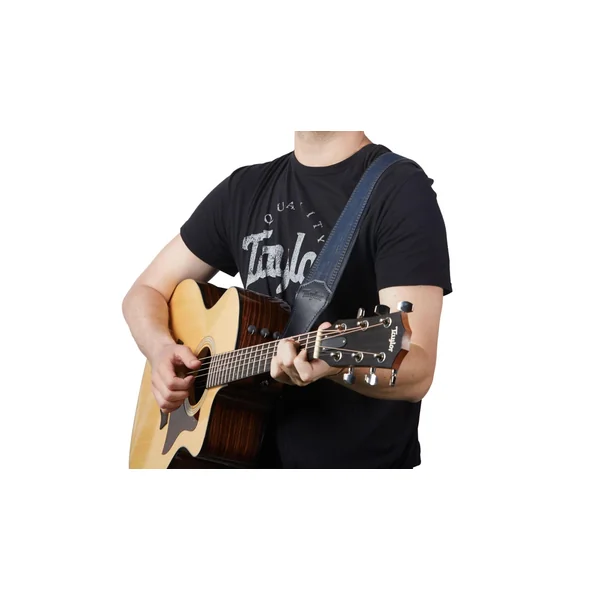 2.5-inc. Blue Denim Guitar Strap 4300-25 - Navy Edge