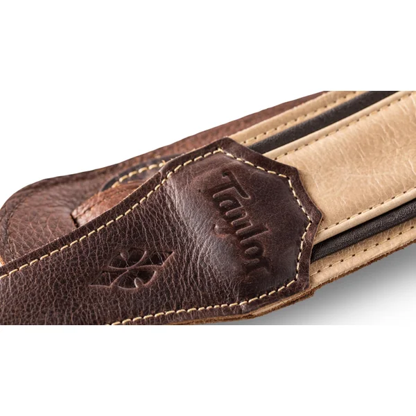 2.5-inc. Reflections Leather Guitar Strap 4111-25 - Spruce/Ebony