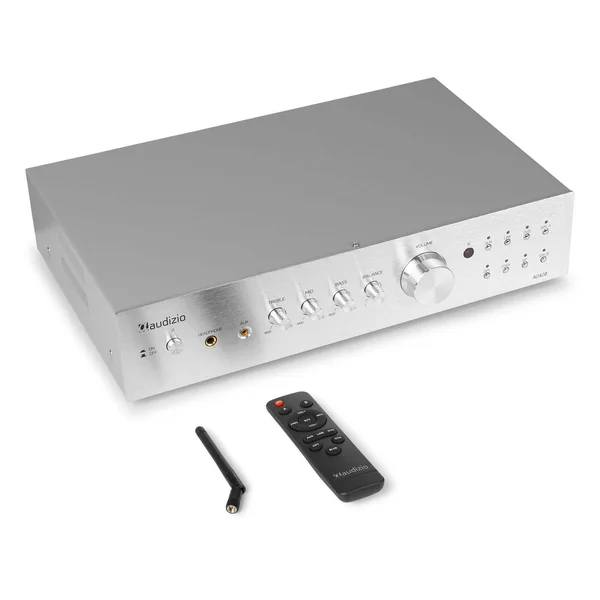 2nde Vie - Audizio AD420A Amplificateur Hi-Fi Bluetooth 400 Watts - Aluminium