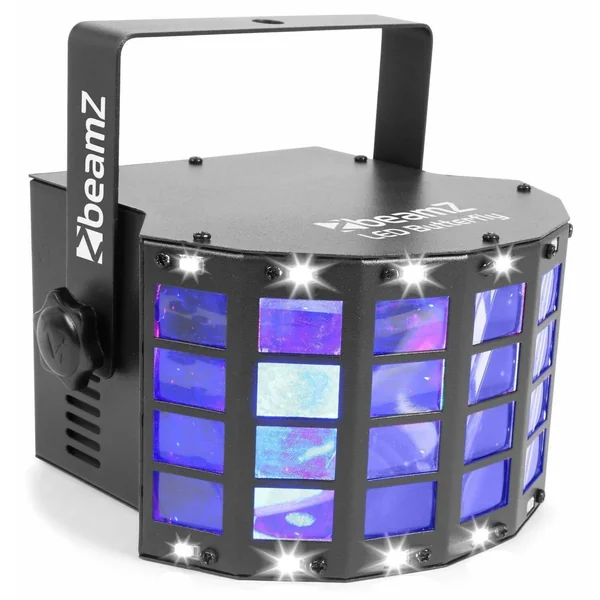2nde Vie - BeamZ Butterfly LED - Jeu de lumière avec Stroboscope, 3x LED RVB, 3W par LED