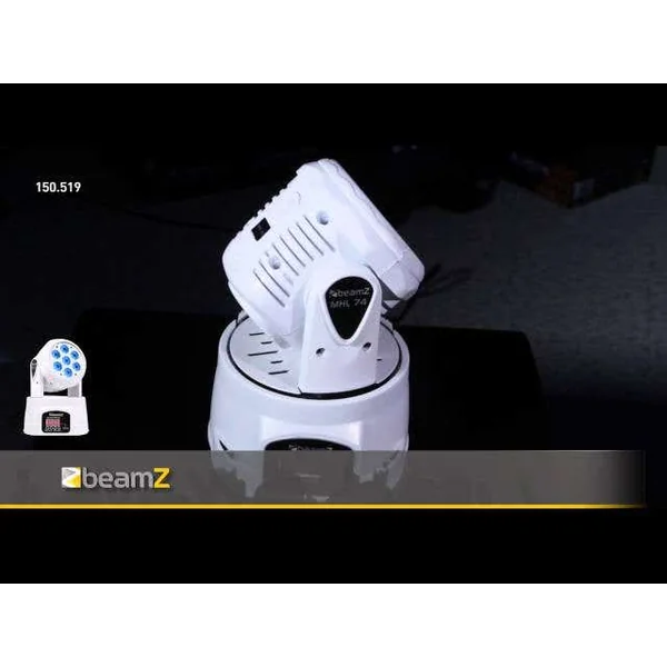 2nde Vie - BeamZ MHL74 - Mini Lyre Wash 7x LED RGBW 10W - Blanc