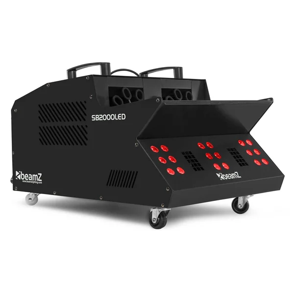 2nde Vie - BeamZ SB2000LED - Machine à fumée et à bulles, 2000W, 18x LED RGB, réservoir 1,35, mode DMX