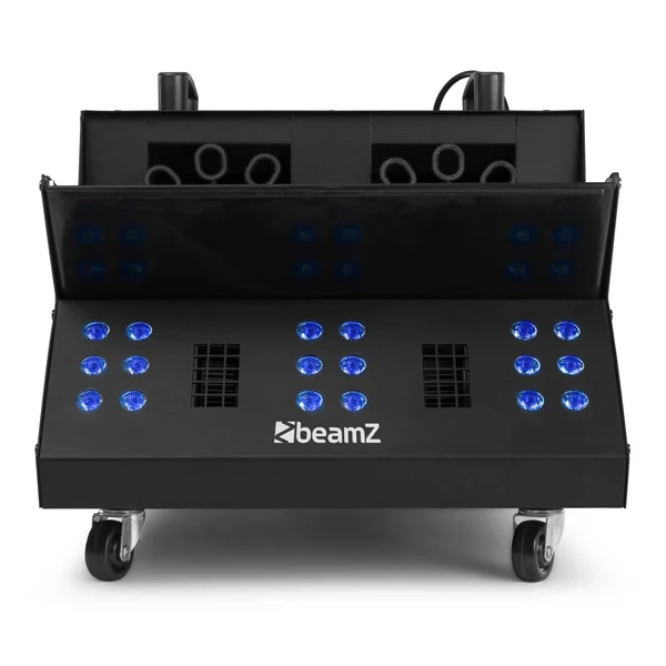 2nde Vie - BeamZ SB2000LED - Machine à fumée et à bulles, 2000W, 18x LED RGB, réservoir 1,35, mode DMX