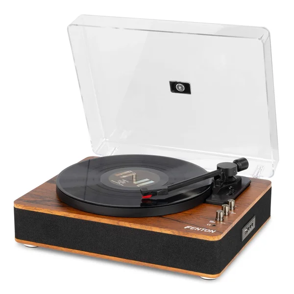 2nde Vie - Fenton RP162D Platine Vinyle Bluetooth avec Haut-Parleurs Intégrés - Noyer