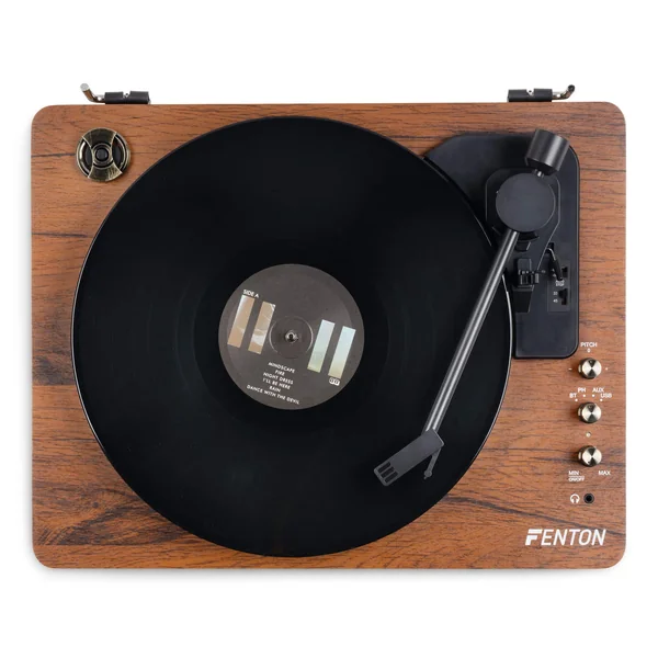 2nde Vie - Fenton RP162D Platine Vinyle Bluetooth avec Haut-Parleurs Intégrés - Noyer