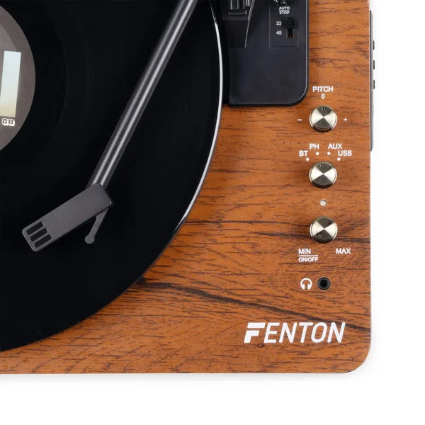 2nde Vie - Fenton RP162D Platine Vinyle Bluetooth avec Haut-Parleurs Intégrés - Noyer