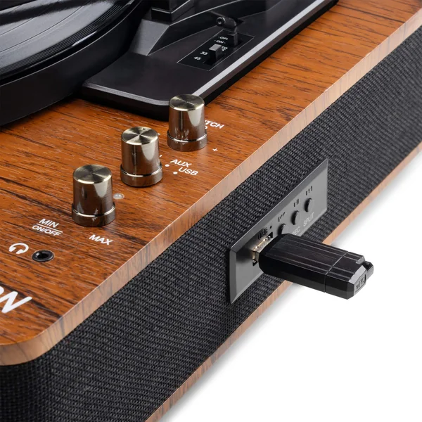 2nde Vie - Fenton RP162D Platine Vinyle Bluetooth avec Haut-Parleurs Intégrés - Noyer