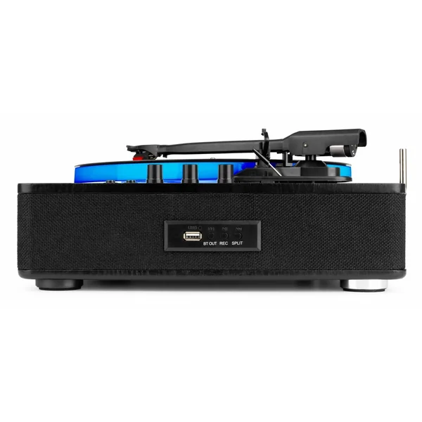 2nde Vie - Fenton RP162LED - Platine Vinyle Bluetooth In & Out - Plateau LEDs, Haut-Parleurs Intégrés - Noire