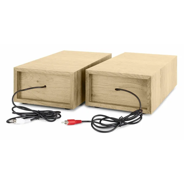 2nde Vie - Fenton RP165L Platine Vinyle Bluetooth avec 2 Enceintes - Bois Clair