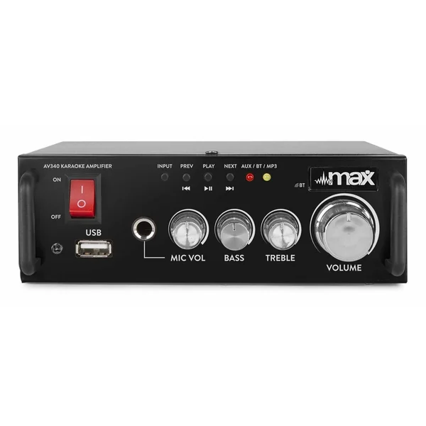 2nde Vie - MAX AV340 - Amplificateur numérique karaoké avec Bluetooth