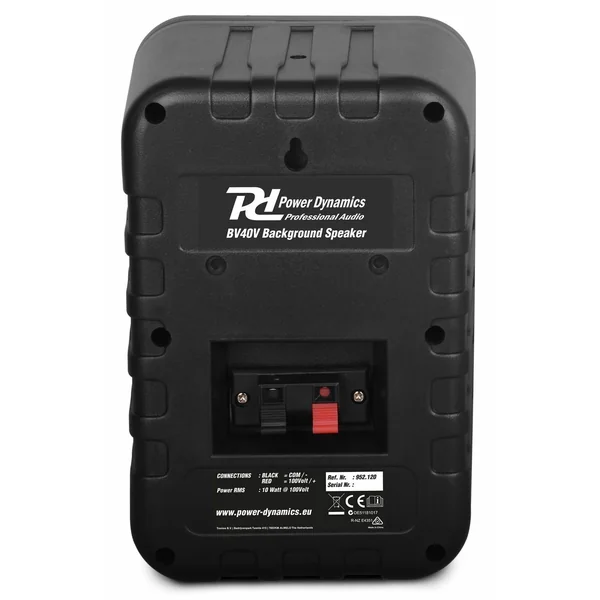 2nde Vie - Power Dynamics BV40V - 2 haut-parleurs, 10 Watts, 4", étanches - Noir