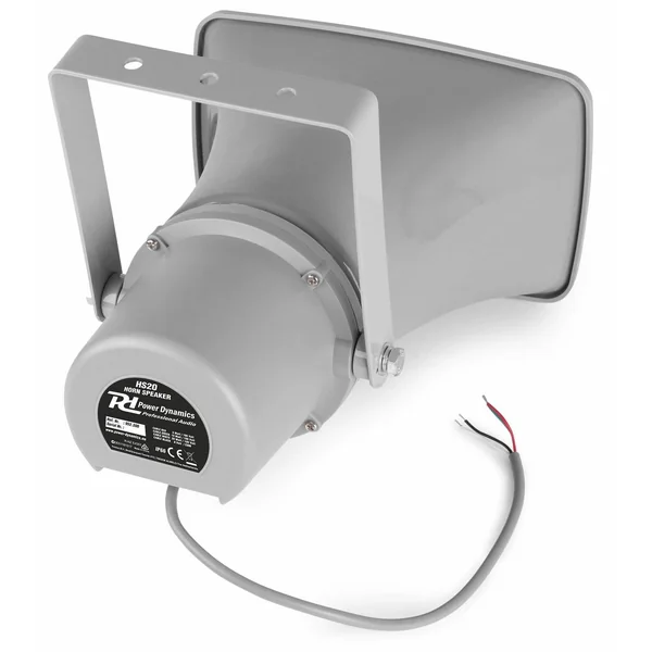 2nde Vie - Power Dynamics HS20 - Haut-parleur à pavillon, 100V, livré avec support de montage