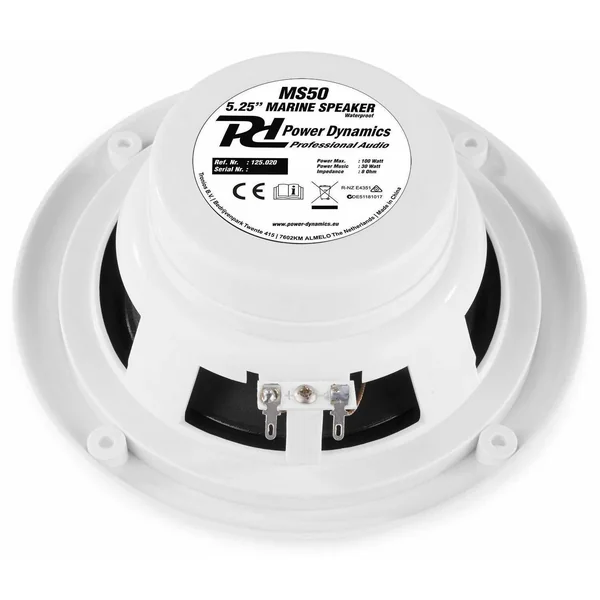 2nde Vie - Power Dynamics MS50 - 2 Haut-Parleurs 80W Résistants à l'Eau, 5,25"