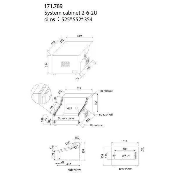 2nde Vie - Power Dynamics PD-F DJ - Flightcase pour Table de Mixage et Amplificateur
