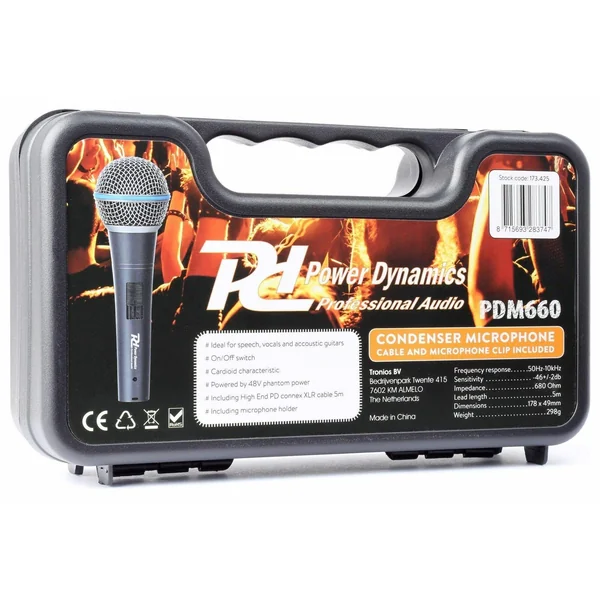 2nde Vie - Power Dynamics PDM660 - Microphone à condensateur - Noir