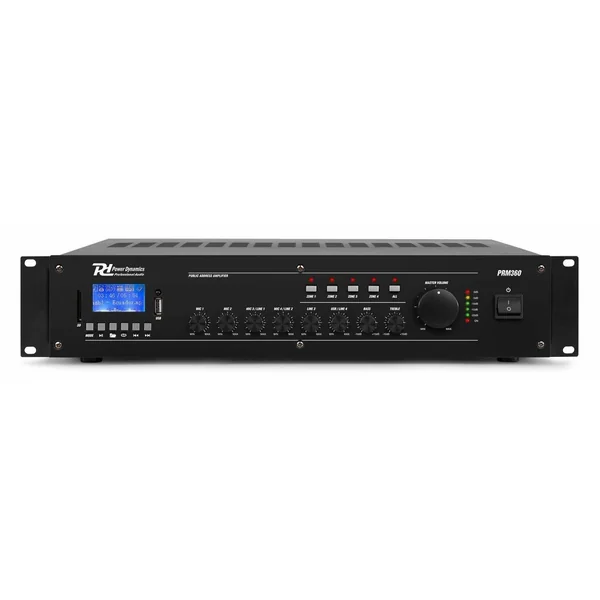 2nde Vie - Power Dynamics PRM360 - Amplificateur Mixeur 6 Canaux, 360W, Bluetooth, avec Télécommande
