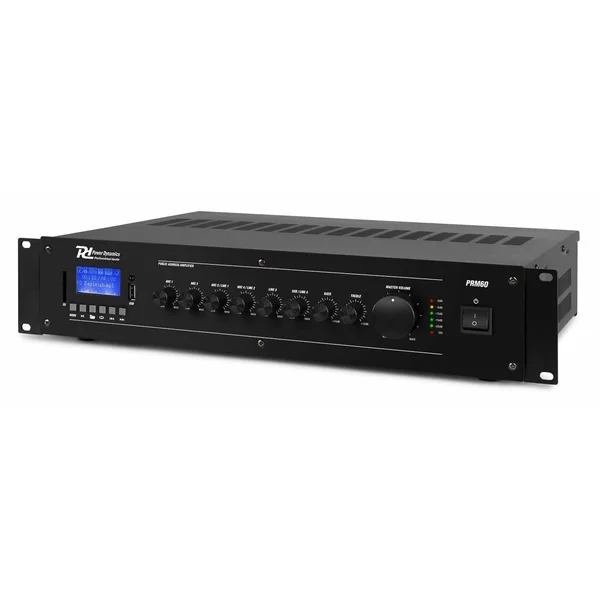 2nde Vie - Power Dynamics PRM60 - Amplificateur Mixeur 5 Canaux, 60W, Bluetooth, avec Télécommande