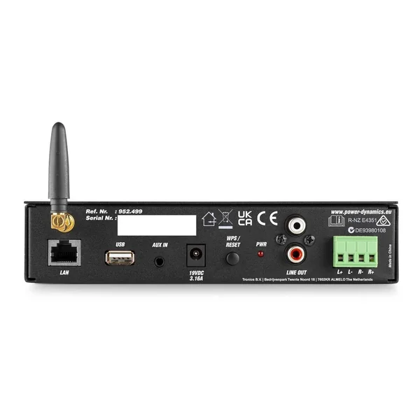 2nde Vie - Power Dynamics WT240A - Amplificateur Stéréo WiFi avec Bluetooth - 80 Watts