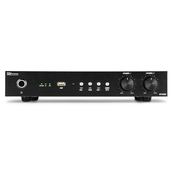 2nde Vie - Power Dynamics WT460A - Amplificateur Stéréo WiFi 2 Canaux avec Bluetooth - 240 Watts