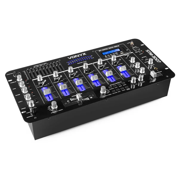 2nde Vie - SkyTec STM-3007 Table de Mixage 6 Canaux SD/USB/MP3/LED/Bluetooth 19"