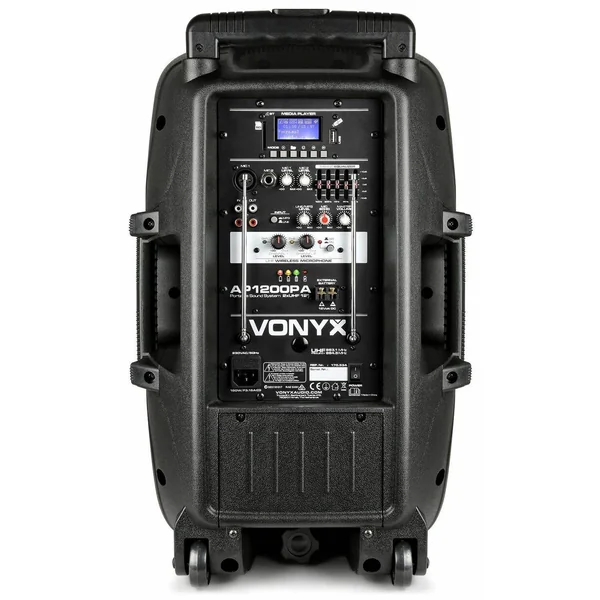 2nde Vie - Vonyx AP1200PA Enceinte Sono Portable avec micros sans fil - 600W Max
