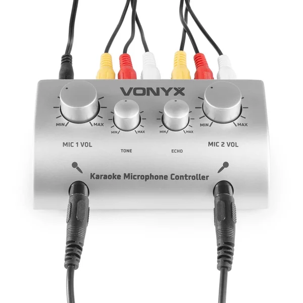2nde Vie - Vonyx AV430 - Table de Mixage Écho Karaoké 2 Canaux avec 2 Microphones