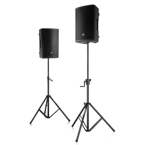 2nde Vie - Vonyx LS93 - Pied d'Enceinte Professionnel Télescopique, Hauteur 134 à 205 cm - Noir, Charge Maximale 70 kg