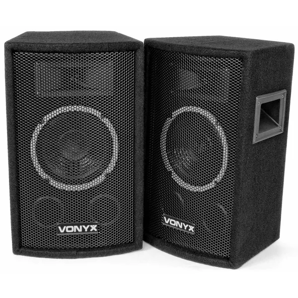 2nde Vie - Vonyx SL6 - Paire d'Enceintes Sono Passives, Puissance de 150 Watts, Woofer de 6 Pouces, Poignées Intégrées