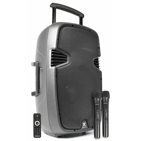 2nde Vie - Vonyx SPJ-PA915 Enceinte Sono Portable avec micros sans fil -