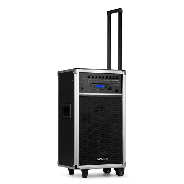 2nde Vie - Vonyx ST100 MK2 Système Sono Portable 8" Bluetooth/CD/MP3, Enceinte active 8"