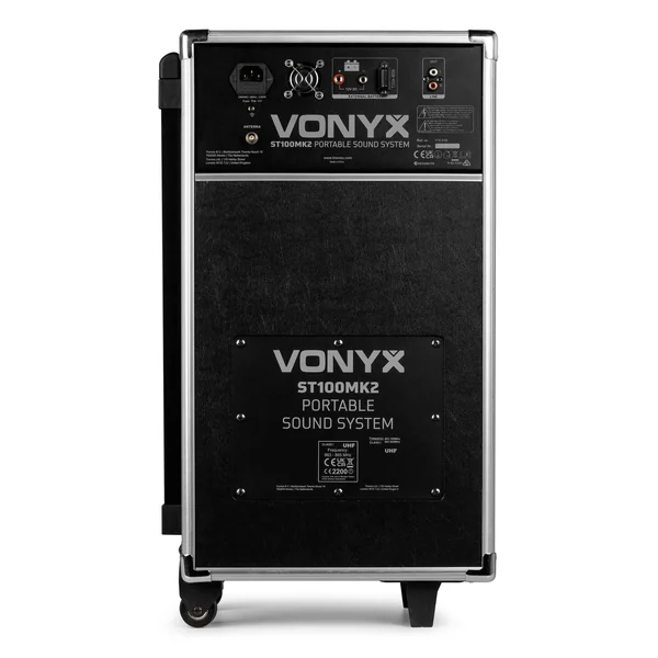 2nde Vie - Vonyx ST100 MK2 Système Sono Portable 8" Bluetooth/CD/MP3, Enceinte active 8"