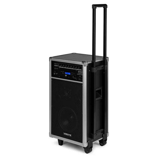 2nde Vie - Vonyx ST100 MK2 Système Sono Portable 8" Bluetooth/CD/MP3, Enceinte active 8"