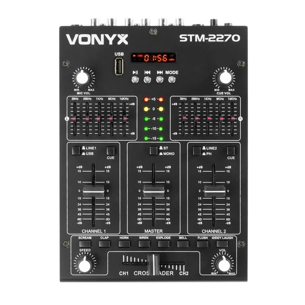 2nde Vie - Vonyx STM2270 - Table de Mixage DJ 4 Canaux, Entrée USB, Bluetooth