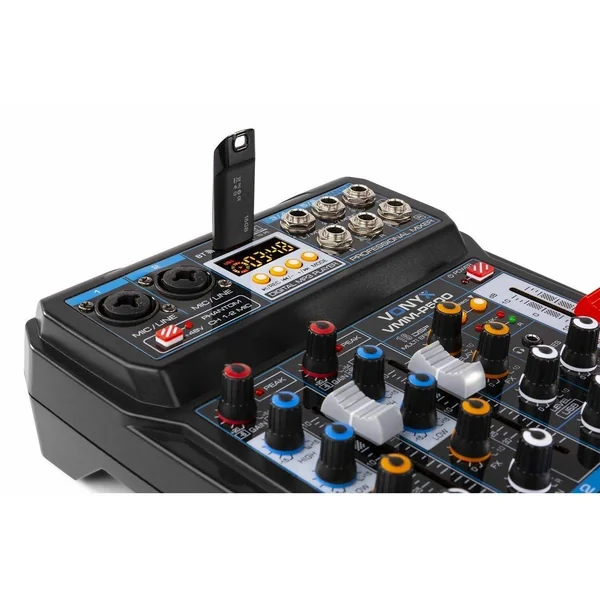 2nde Vie - Vonyx VMM-P500 - Console de Mixage, 4 Canaux, Bluetooth, MP3/USB
