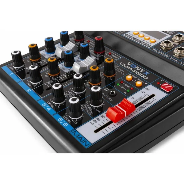 2nde Vie - Vonyx VMM-P500 - Console de Mixage, 4 Canaux, Bluetooth, MP3/USB