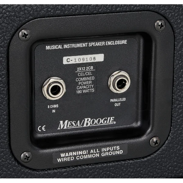 2x12 Boogie Open Back Cabinet - Black Bronco