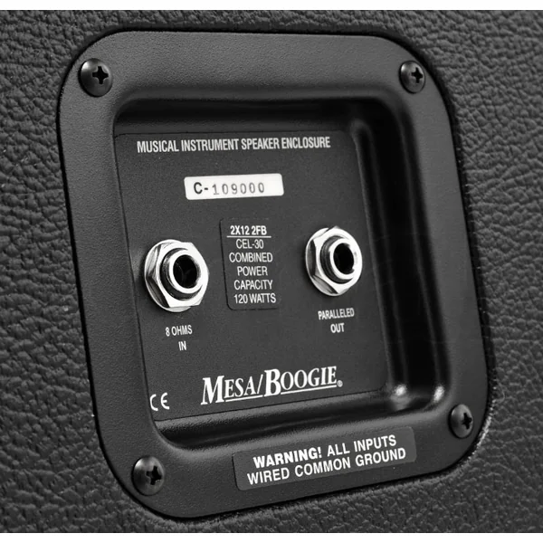 2X12 Horizontal Rectifier Guitar Cab. - Black Bronco