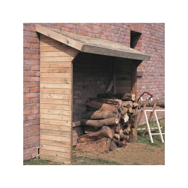 Abri bûches en pin Sylvestre 3m3 Stockage bois Bucher en bois Rangement bois Abri bois