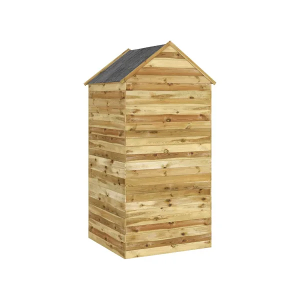 Abri de jardin 1,14m² Pin Massif Abri à outils Abri jardin bois Rangement Bois Chalet bois