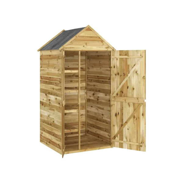Abri de jardin 1,14m² Pin Massif Abri à outils Abri jardin bois Rangement Bois Chalet bois