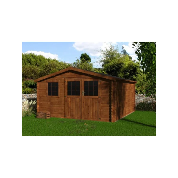Abri de jardin 12,54m² sapin du nord 34mm autoclave Abri jardin bois rangement bois outillage de jardin Chalet bois
