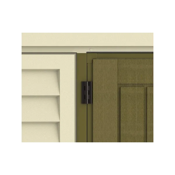 Abri de jardin 13,10m² en PVC Ivoire et Marron + Kit de Fondation Abri PVC