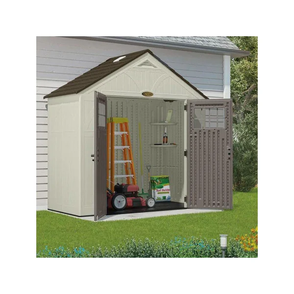Abri de jardin 5,54m² en Polyéthylène 35mm avec Plancher