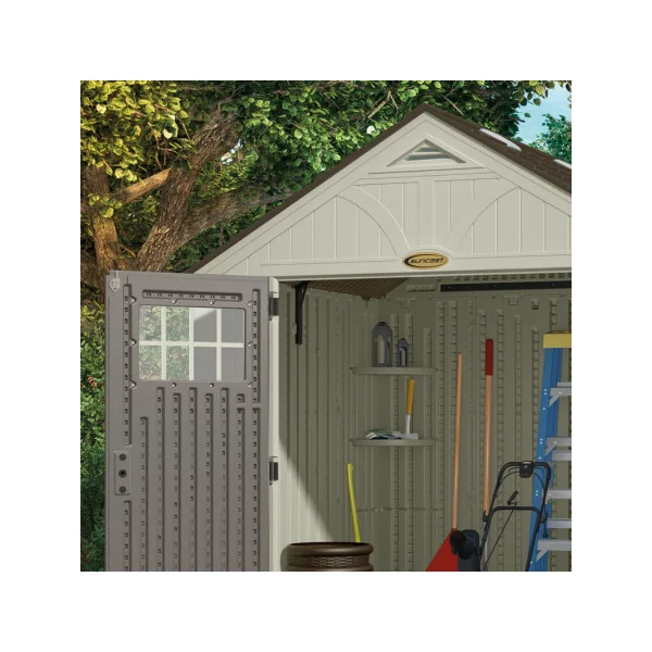Abri de jardin 5,54m² en Polyéthylène 35mm avec Plancher