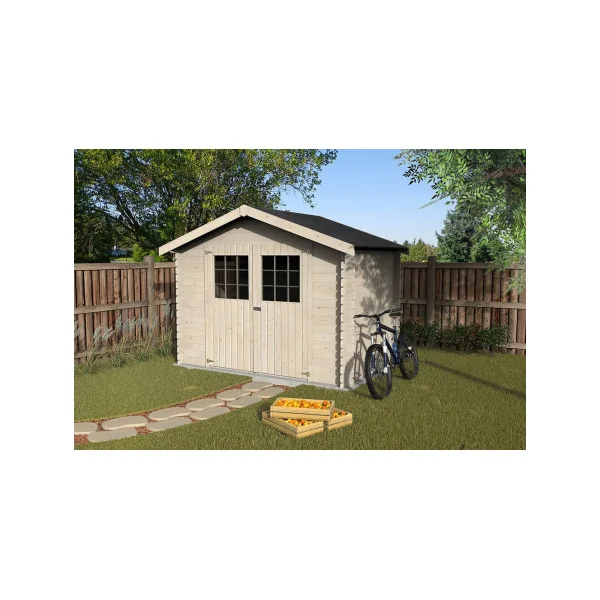 Abri de jardin 6,75m² sapin du nord 28mm Abri jardin bois rangement bois Chalet bois