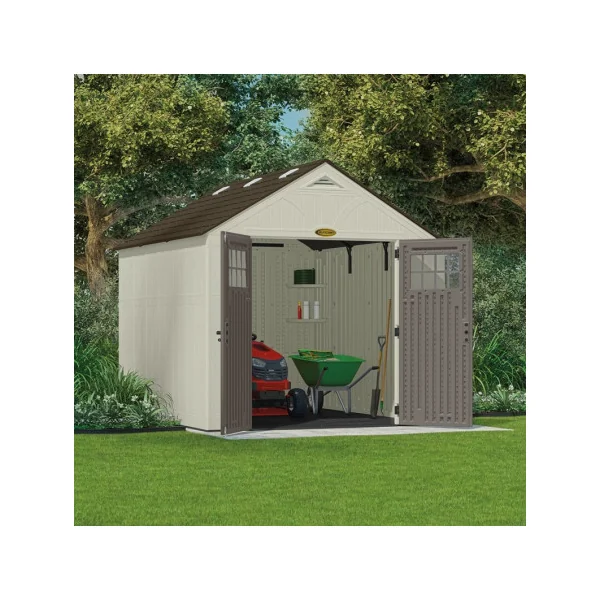 Abri de jardin 7,91m² en Polyéthylène 35mm avec Plancher