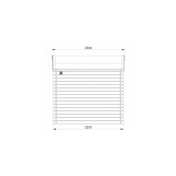 Abri de jardin bois massif d'épicéa Autoclave 6,53m² en madrier 28 mm Abri en bois Stockage extérieur