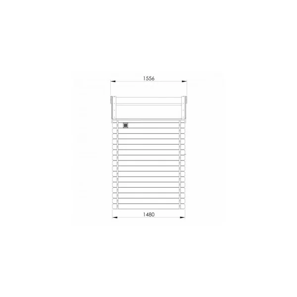 Abri de jardin bois massif d'épicéa Brun autoclave 4,15m² en madrier Abri en bois Stockage extérieur